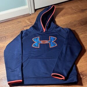Under Armour Kids Hoodie in Navy and Orange